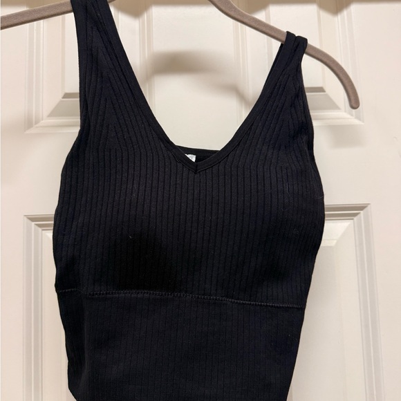 Black Ribbed Tank Top - Picture 1 of 3
